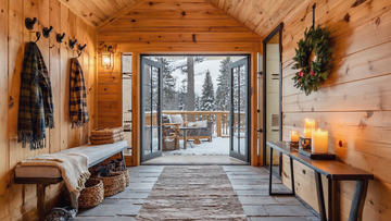 Poconos Airbnb Entryway Photos Guests Remember for Holiday Cabin Searches