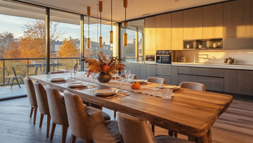 Philadelphia Airbnb Dining Table Photos for Fall Family Weekend Searches