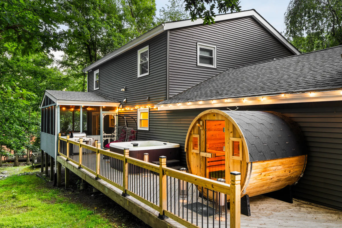 Airbnb Photography in East Stroudsburg, PA | Wooded Poolside Retreat