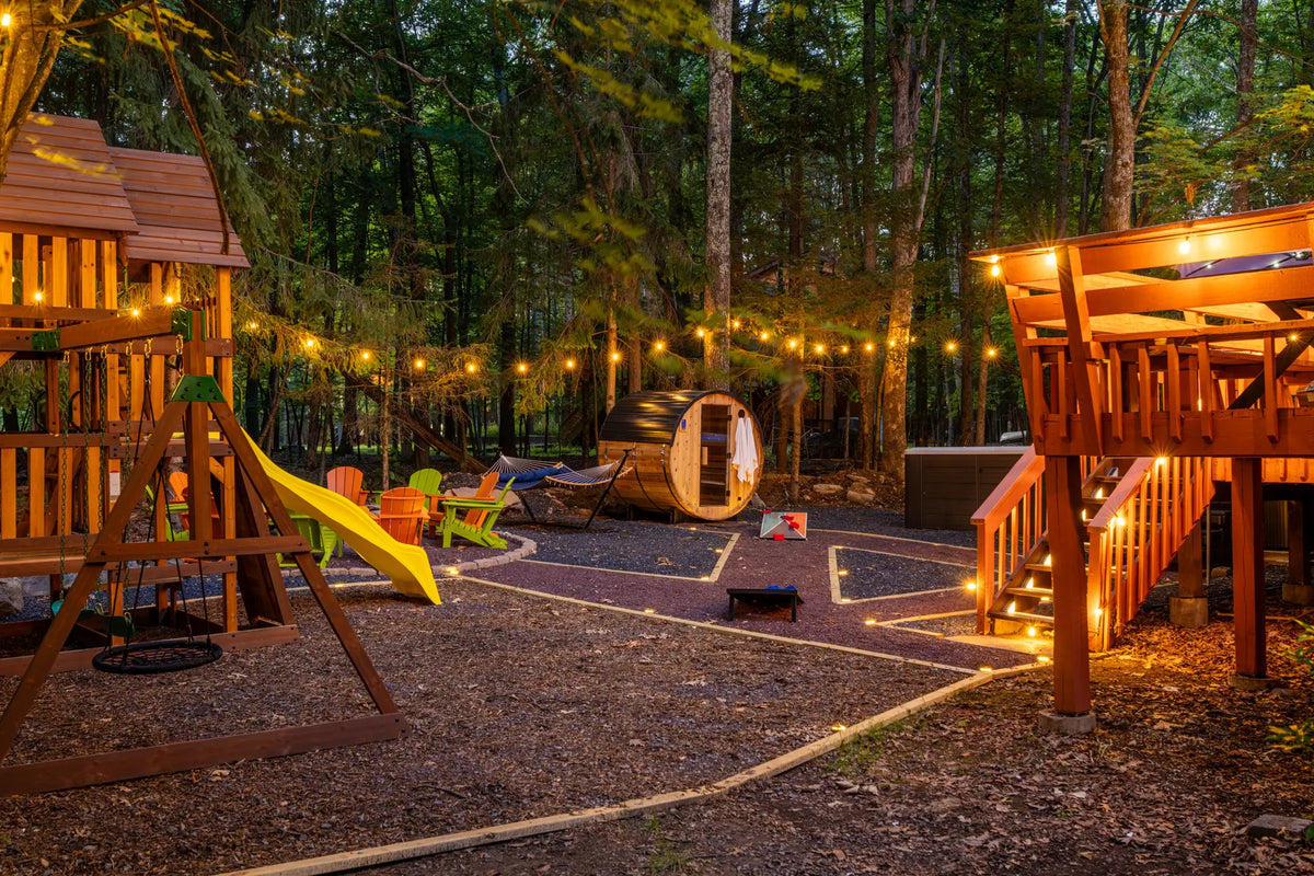 Airbnb Photography in East Stroudsburg, PA | Wooded Twilight Retreat