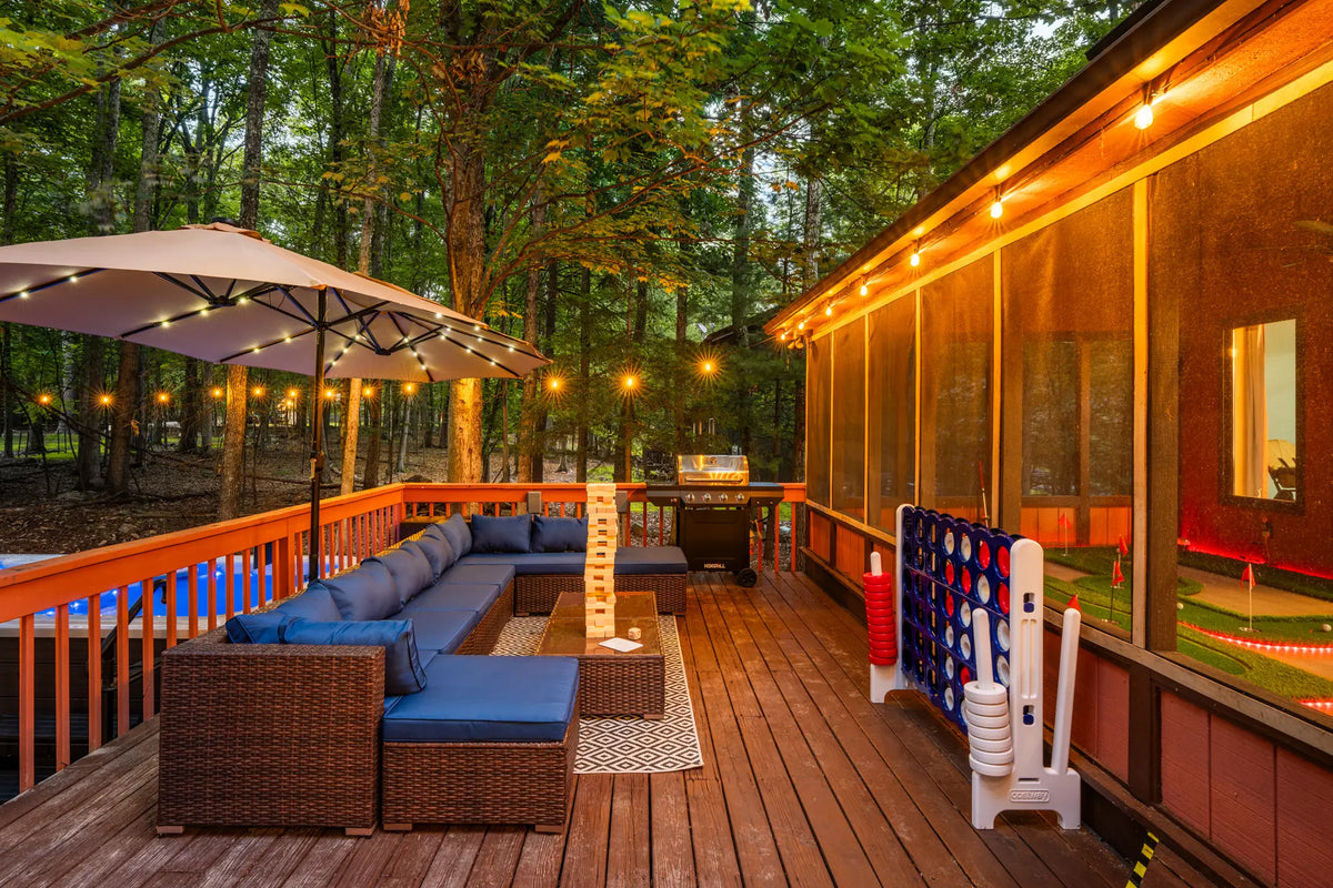 Airbnb Photography in East Stroudsburg, PA | Wooded Twilight Retreat