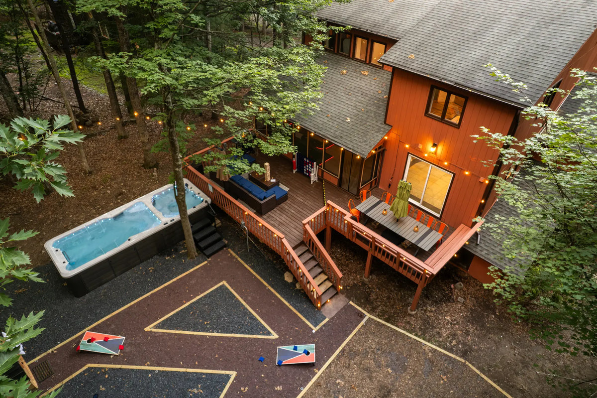 Airbnb Photography in East Stroudsburg, PA | Wooded Twilight Retreat