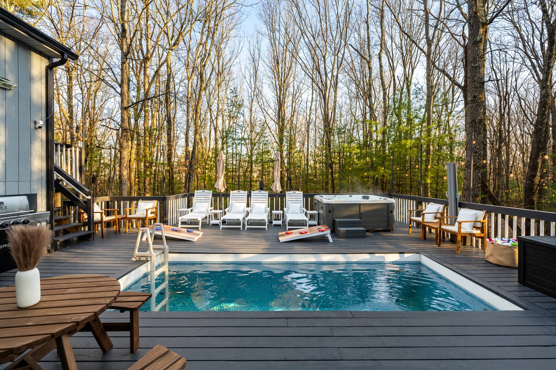 Golden Hour Airbnb Photography East Stroudsburg PA | Hyland Drive Lakehouse
