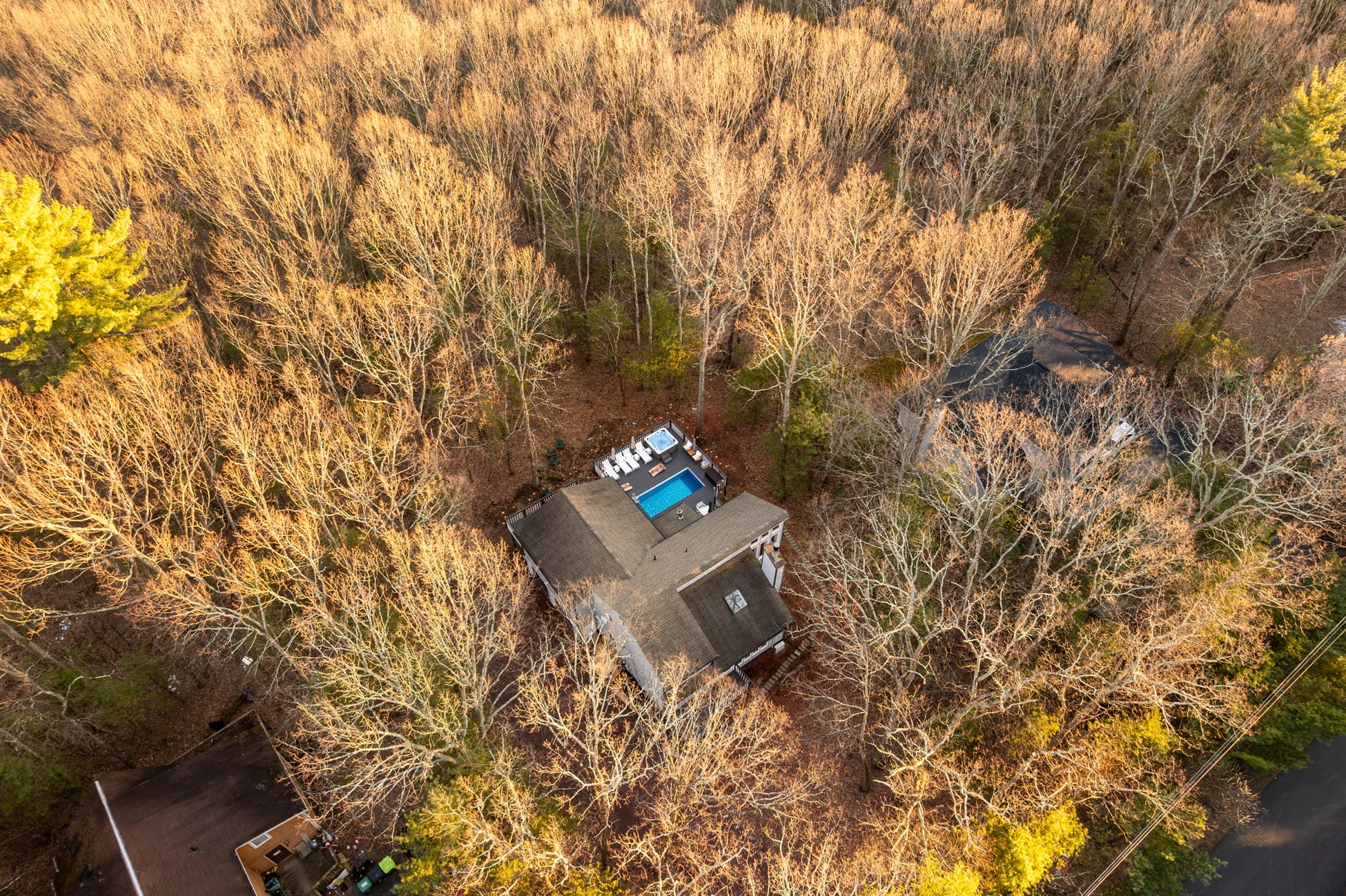Golden Hour Airbnb Photography East Stroudsburg PA | Hyland Drive Lakehouse
