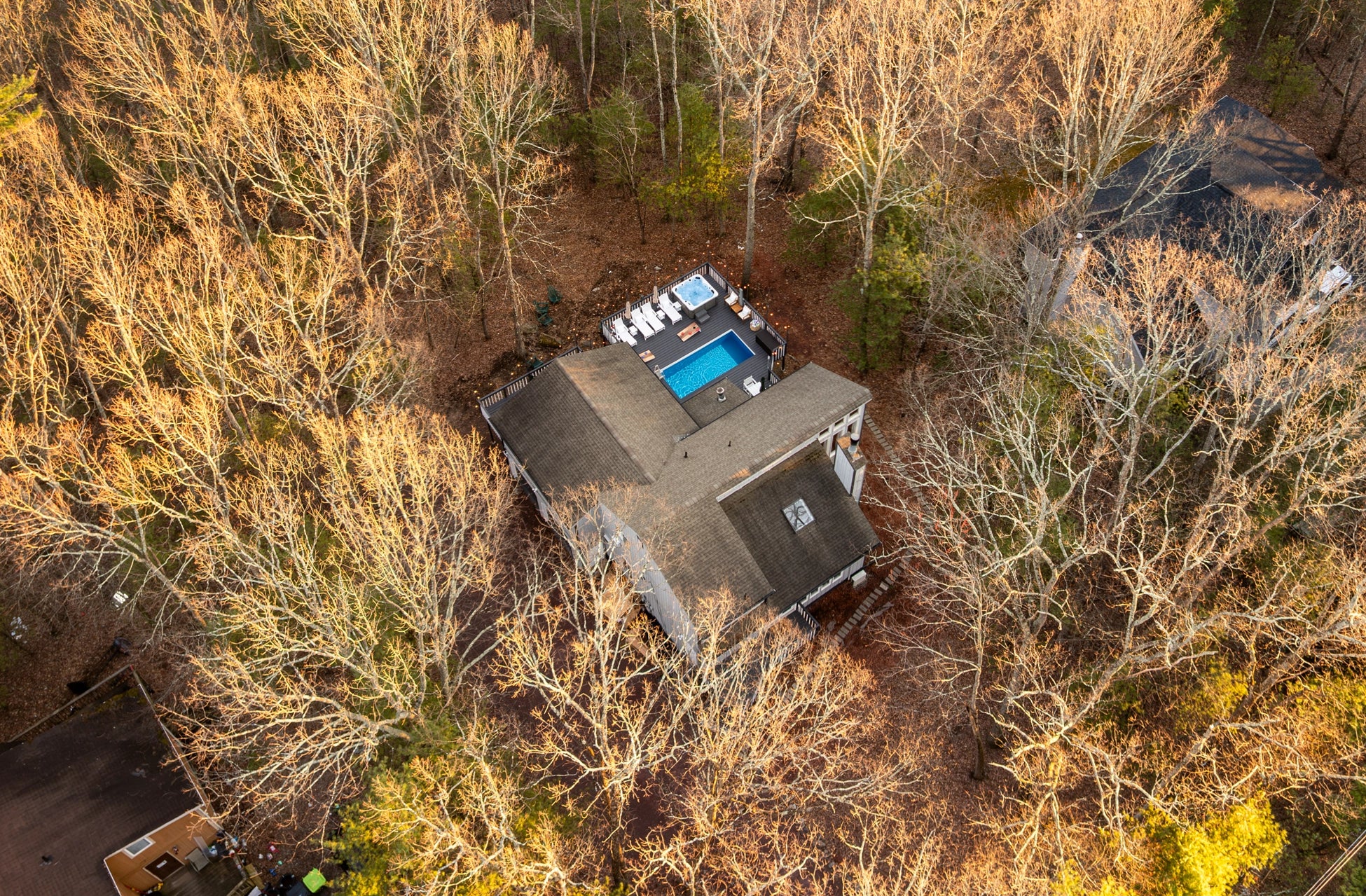 Golden Hour Airbnb Photography East Stroudsburg PA | Hyland Drive Lakehouse