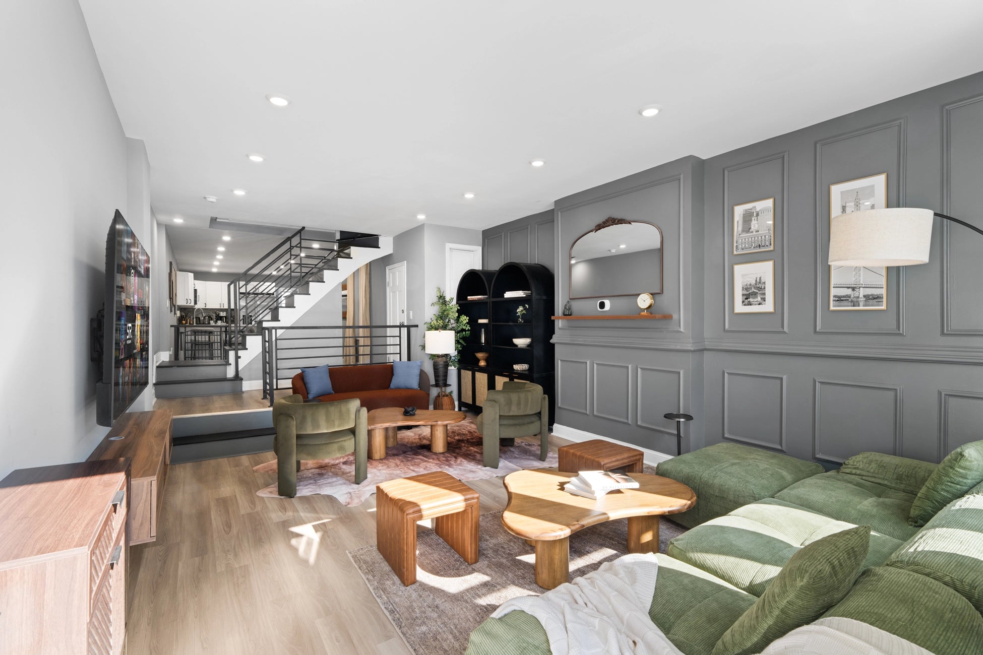 Airbnb Photography: Modern Brick Townhouse STR in Philadelphia PA