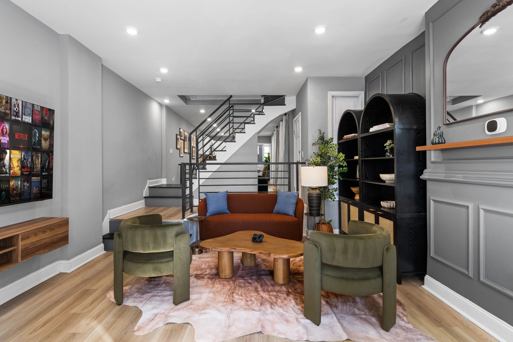 Airbnb Photography: Modern Brick Townhouse STR in Philadelphia PA