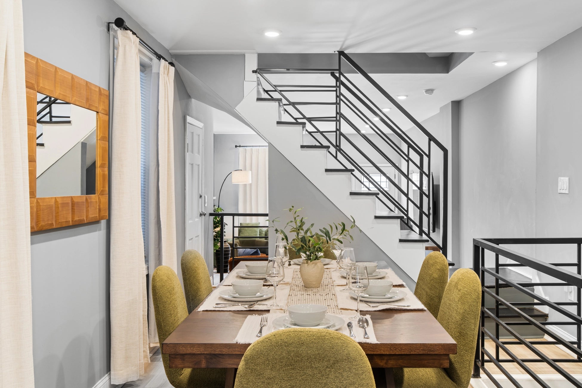 Airbnb Photography: Modern Brick Townhouse STR in Philadelphia PA