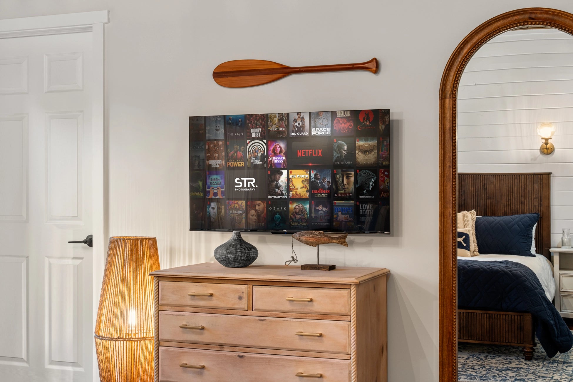 Dark Space Interior Airbnb Photography: Luxury Mountain Retreat in Albrightsville, PA