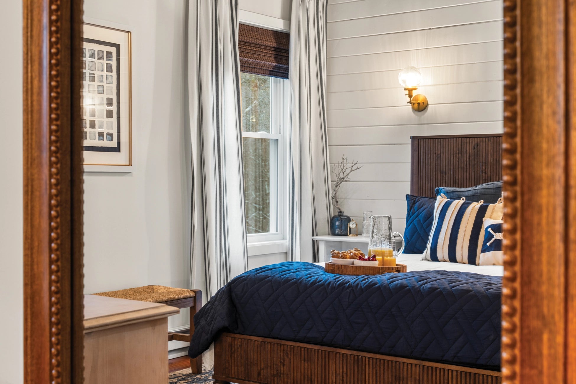 Dark Space Interior Airbnb Photography: Luxury Mountain Retreat in Albrightsville, PA