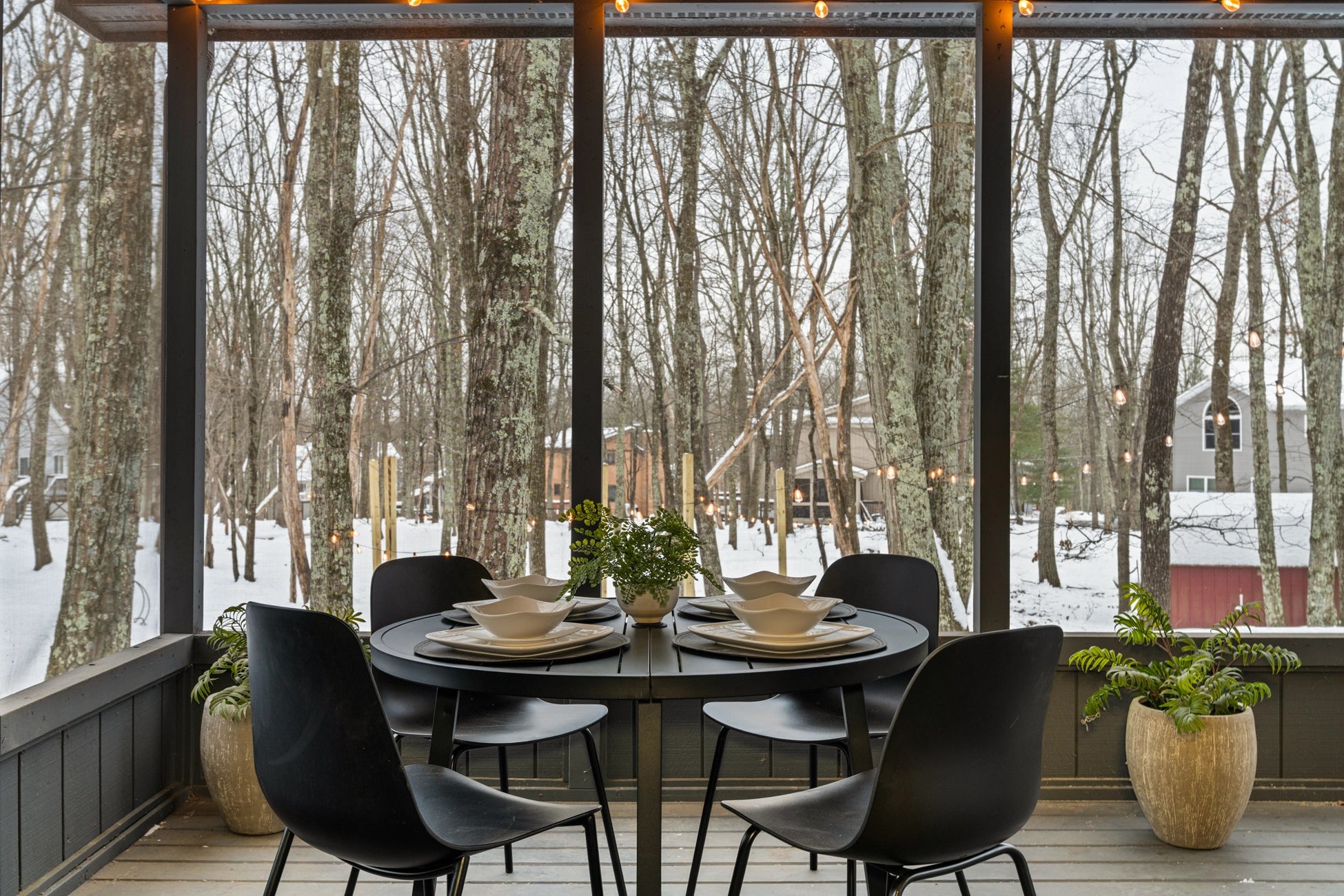 Airbnb Photography: Upscale Poconos Retreat with Twilight and Drone Photography in East Stroudsburg, PA