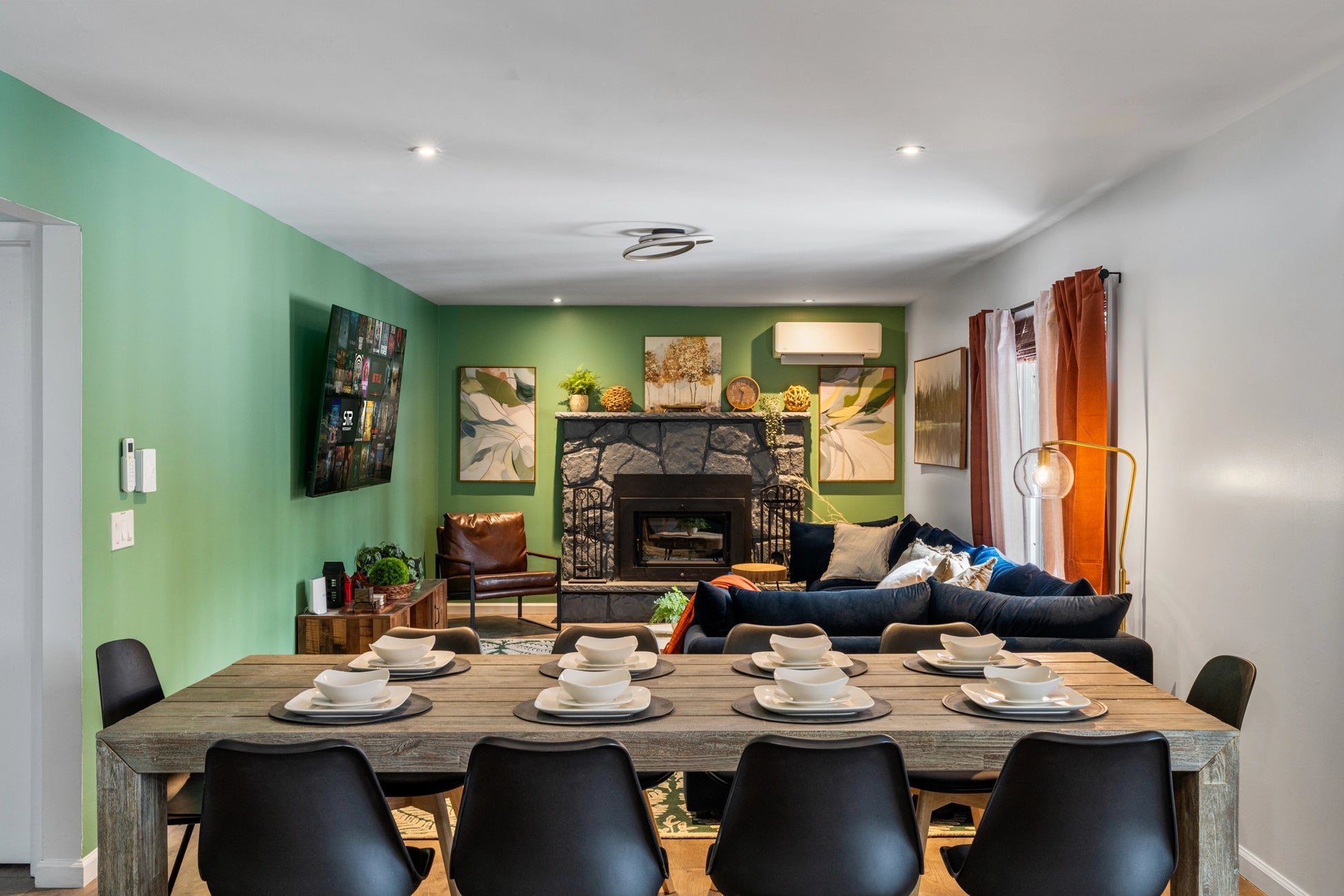 Airbnb Photography: Upscale Poconos Retreat with Twilight and Drone Photography in East Stroudsburg, PA