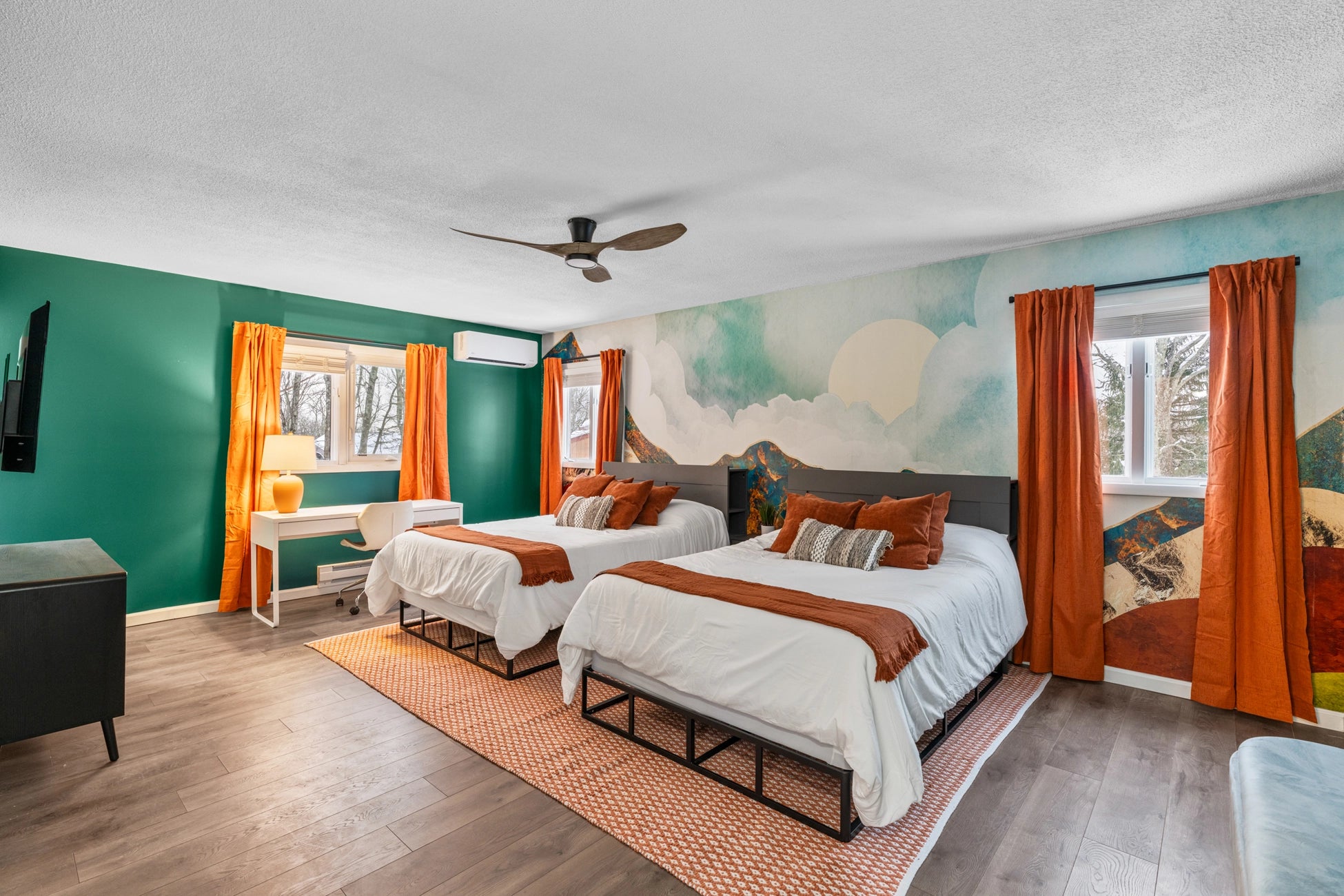 Airbnb Photography: Upscale Poconos Retreat with Twilight and Drone Photography in East Stroudsburg, PA