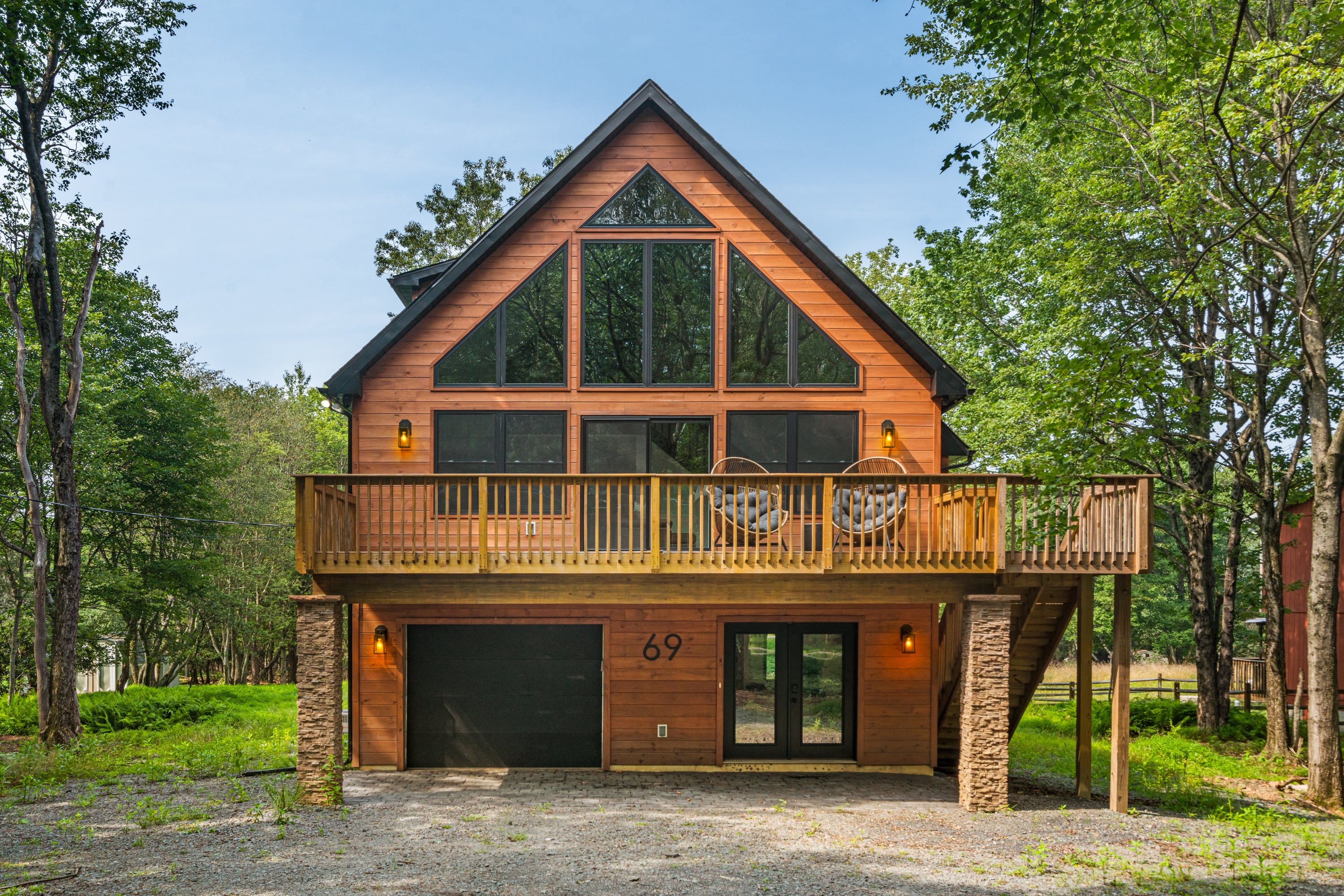 Airbnb Photography: Modern A-Frame Cabin in Albrightsville, PA