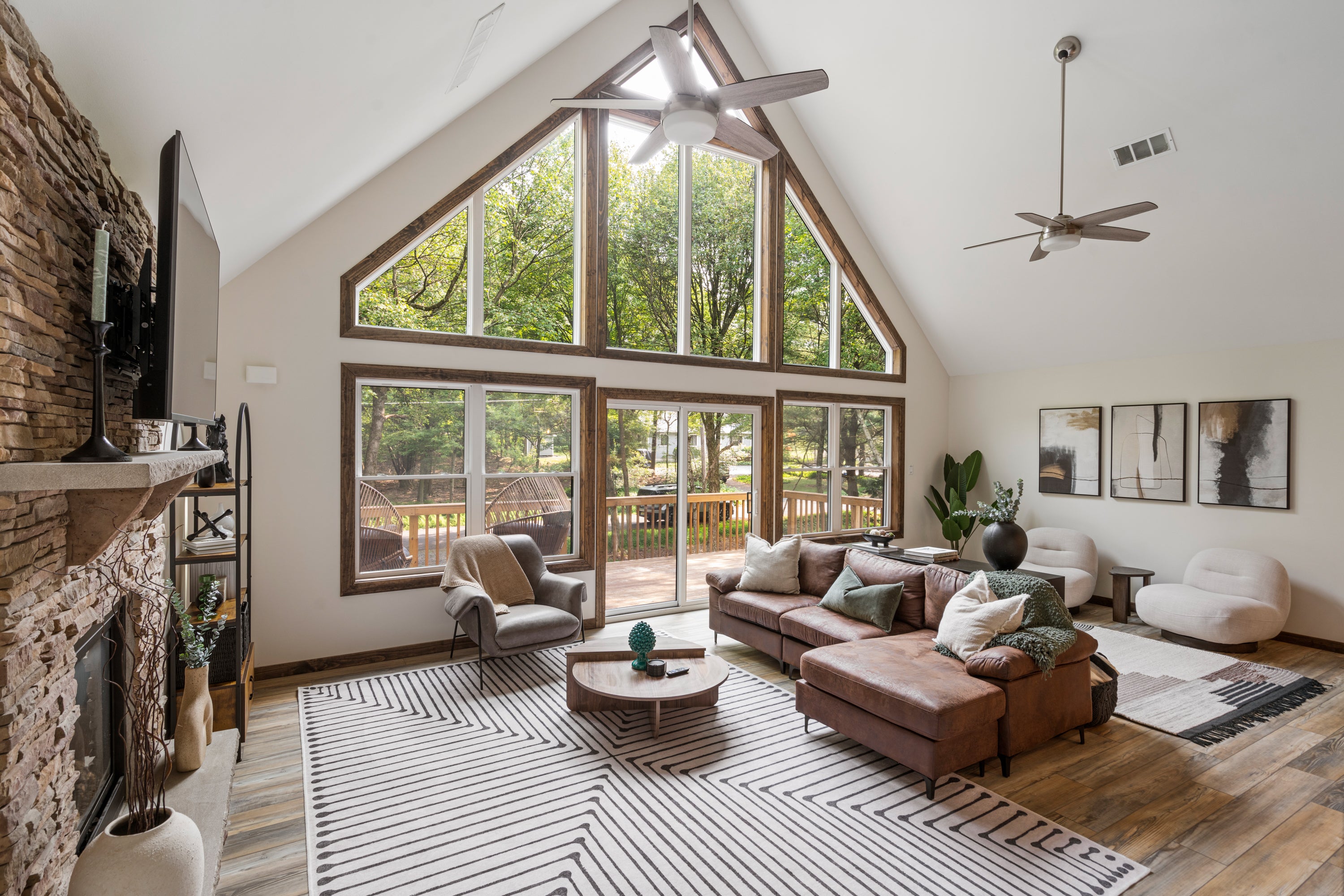 Airbnb Photography: Modern A-Frame Cabin in Albrightsville, PA