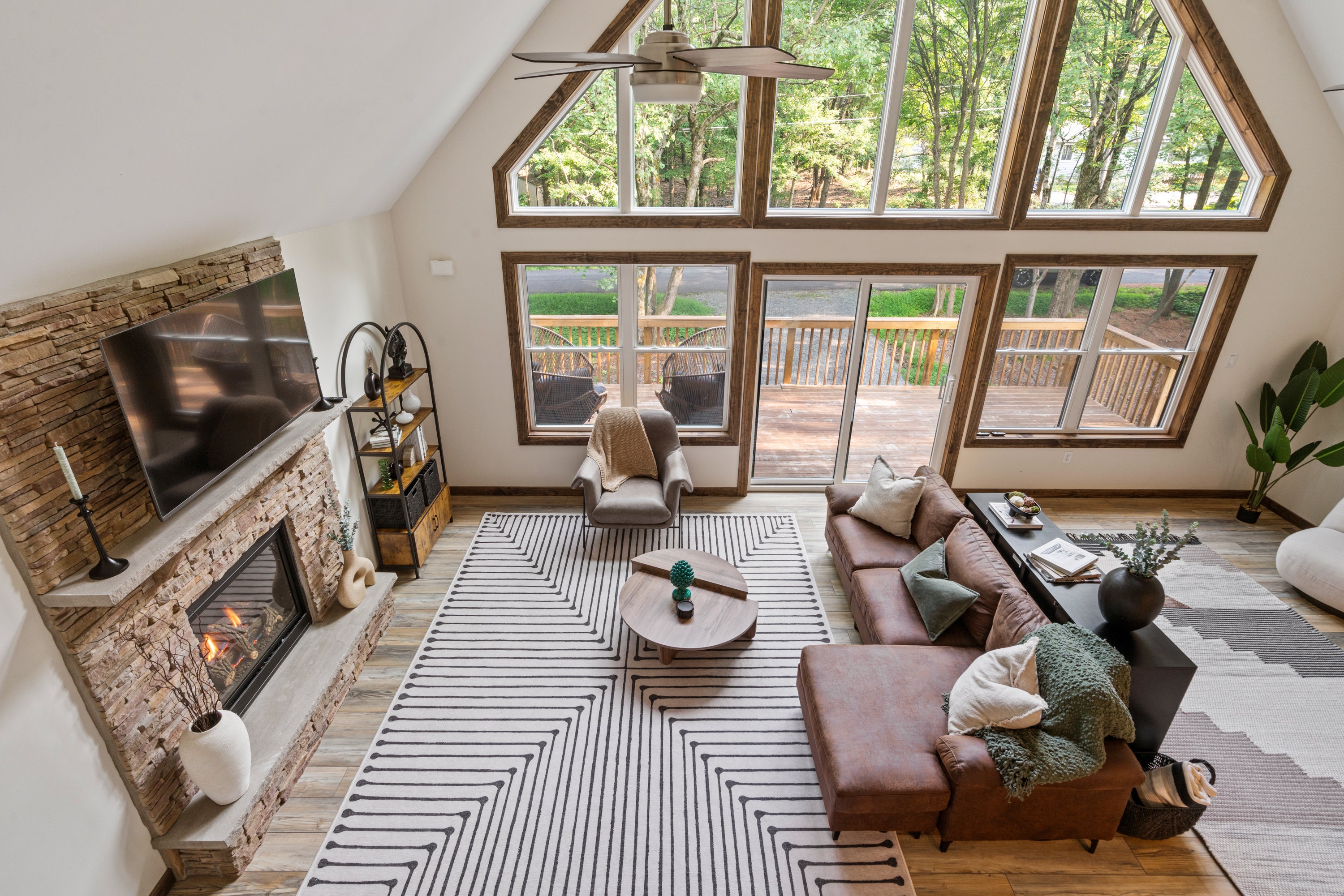 Airbnb Photography: Modern A-Frame Cabin in Albrightsville, PA