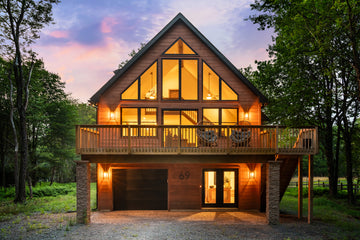 Airbnb Photography: Modern A-Frame Cabin in Albrightsville, PA