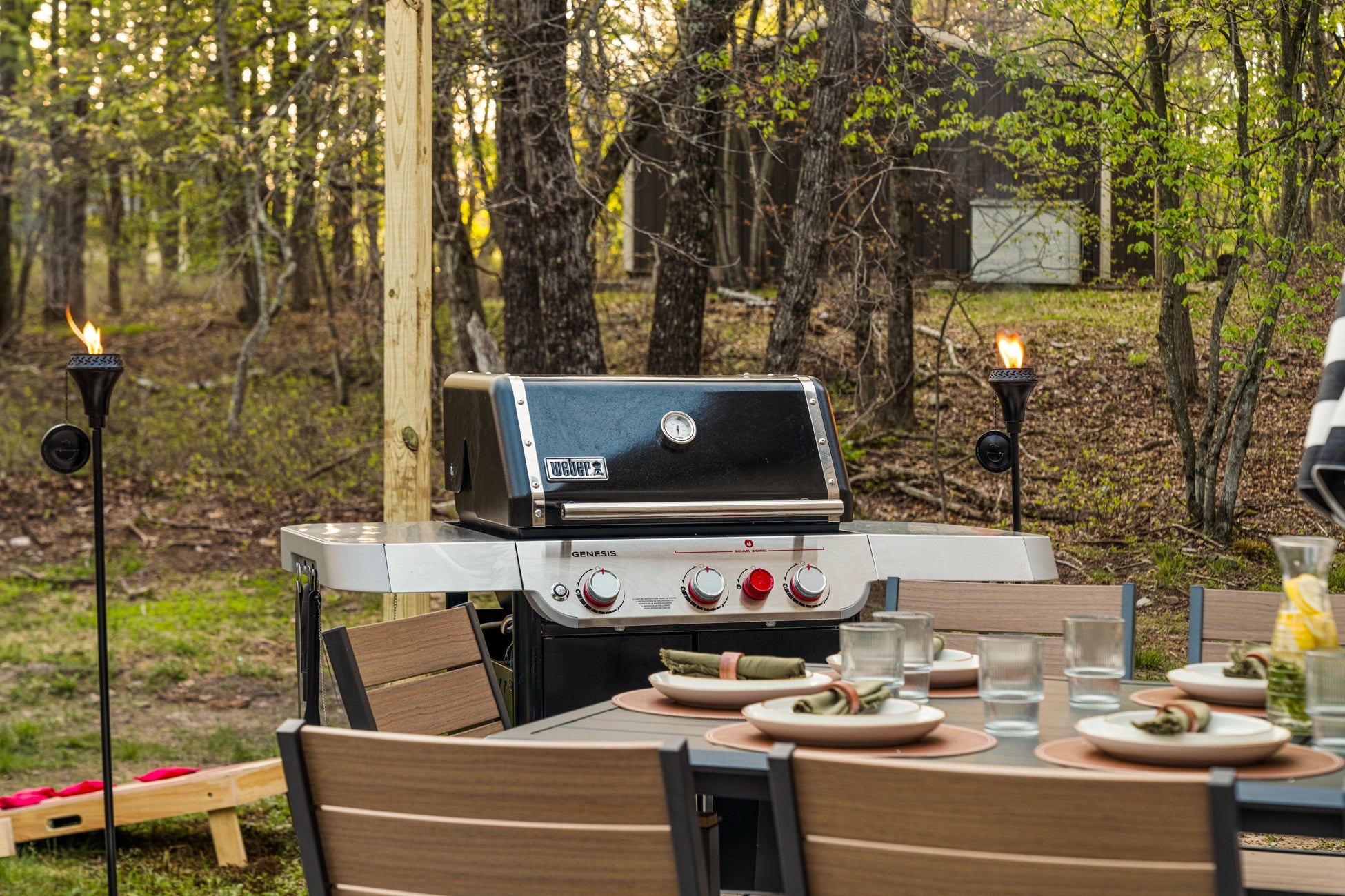 Airbnb Photography in Long Pond, PA | Woodland Retreat at Dusk
