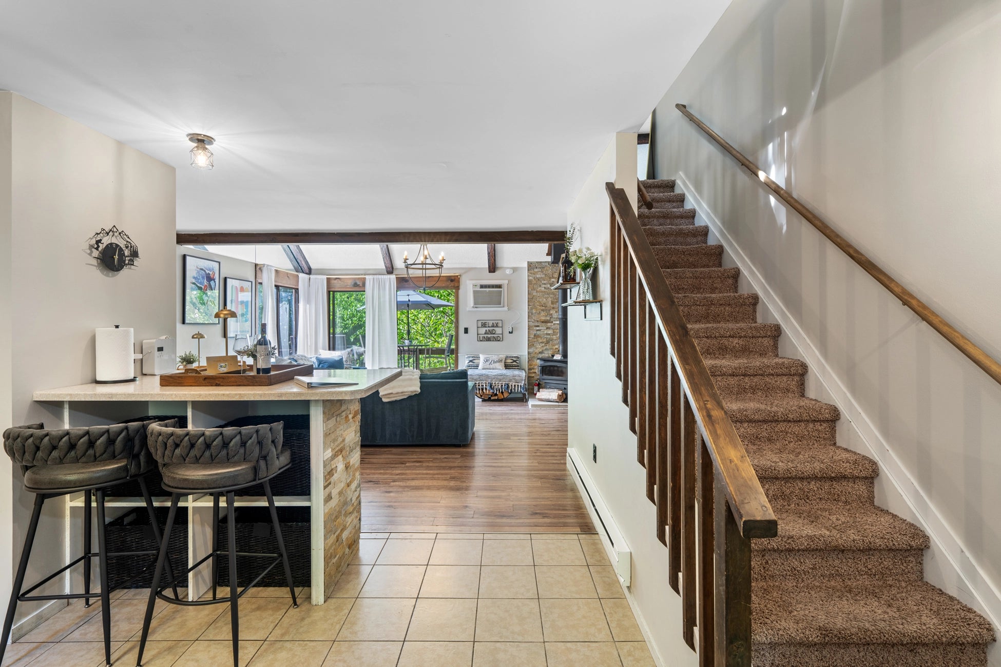 Airbnb Photography in Tannersville, PA | Twilight Deck Retreat