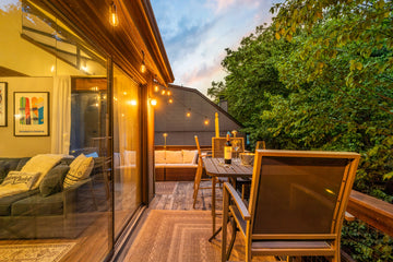 Airbnb Photography in Tannersville, PA | Twilight Deck Retreat