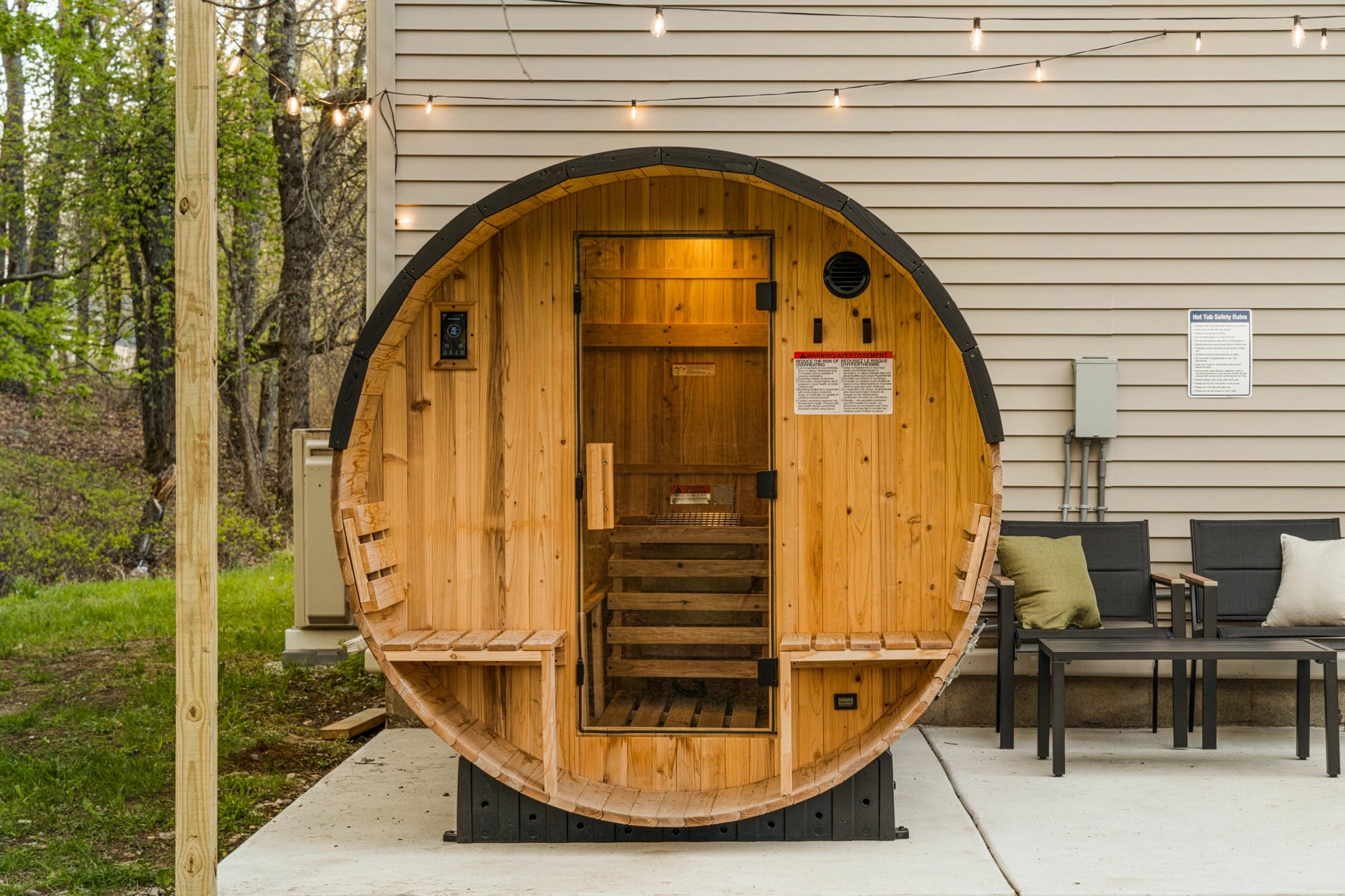 Airbnb Photography in Long Pond, PA | Woodland Retreat at Dusk