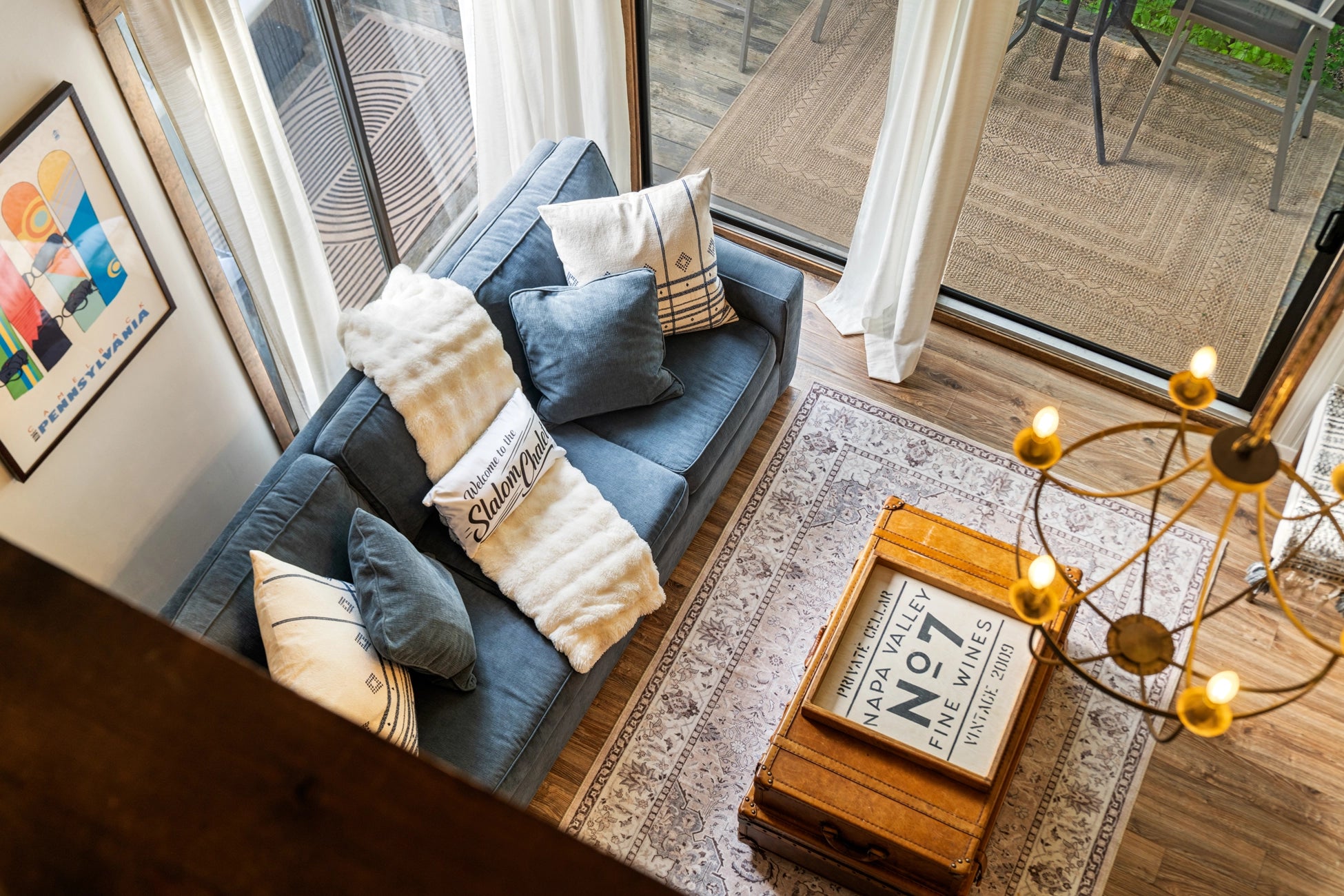 Airbnb Photography in Tannersville, PA | Twilight Deck Retreat